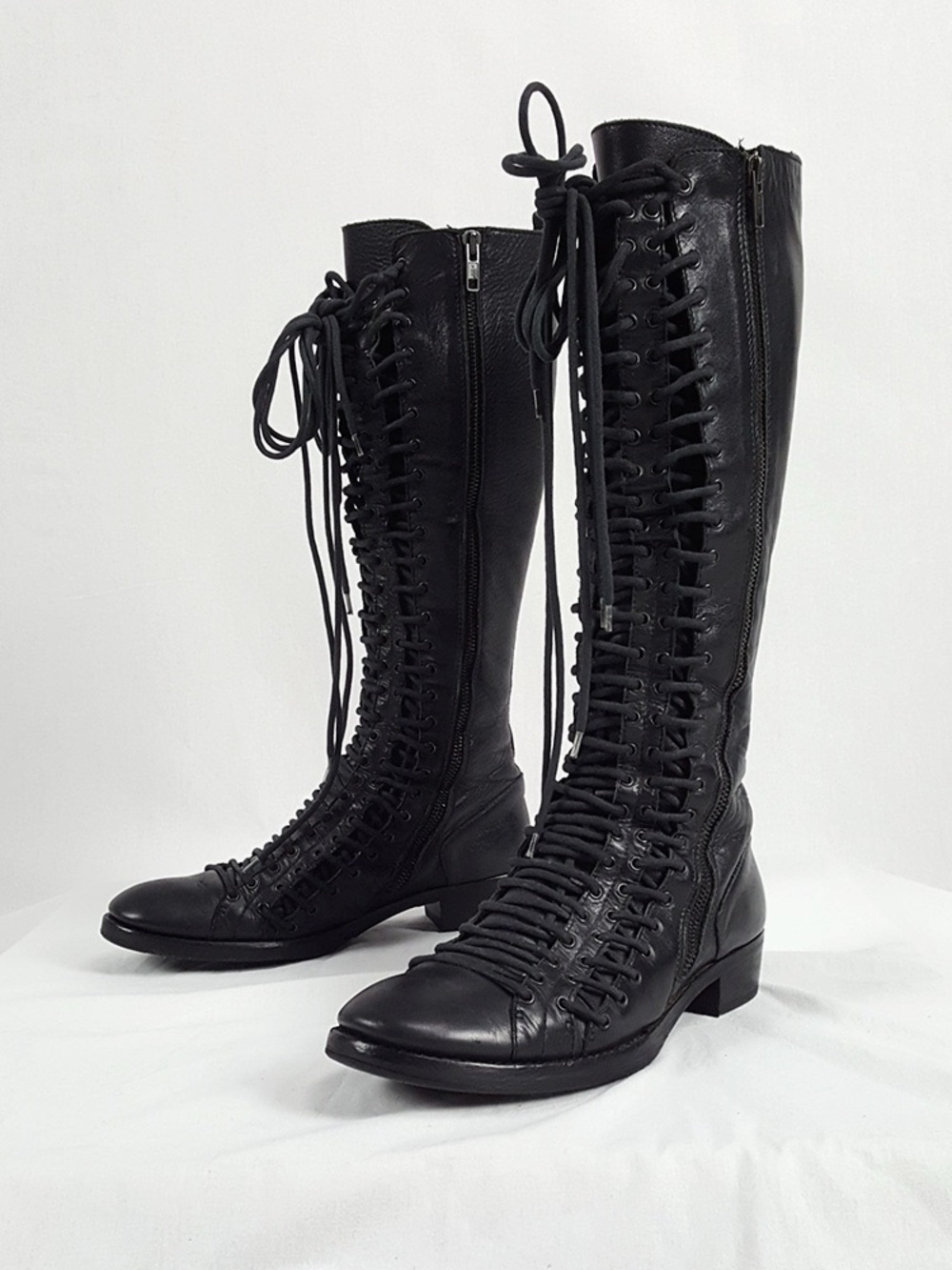 ISO Ann Demeulemeester Flat Triple Lace Boots